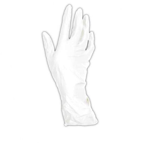 RUKAVICE PLASTOVÉ BÍLÉ  